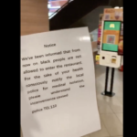 This letter was posted at a McDonald's. Photo: Twitter
