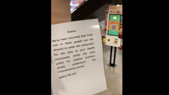 This letter was posted at a McDonald's. Photo: Twitter