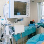 Sterile surgical scalpel used for medical procedures