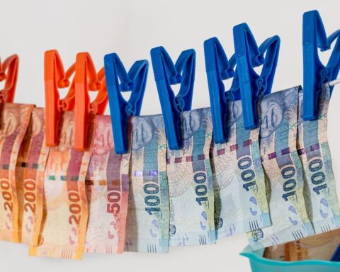 Banknotes linked to a corruption and money laundering case