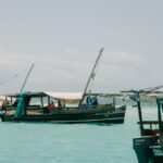 Bateaux de pêche traditionnels dans le port de Mombasa, sur la côte kényane, photo d'illustration
